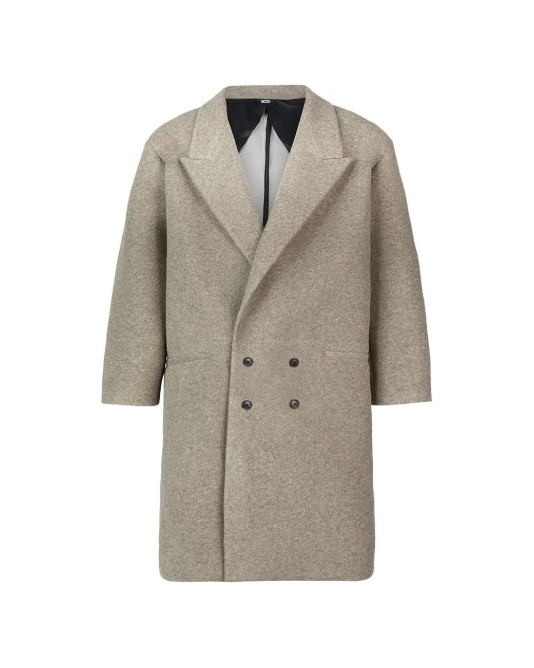 Gcds Gray Giuly Double-Breasted Coat