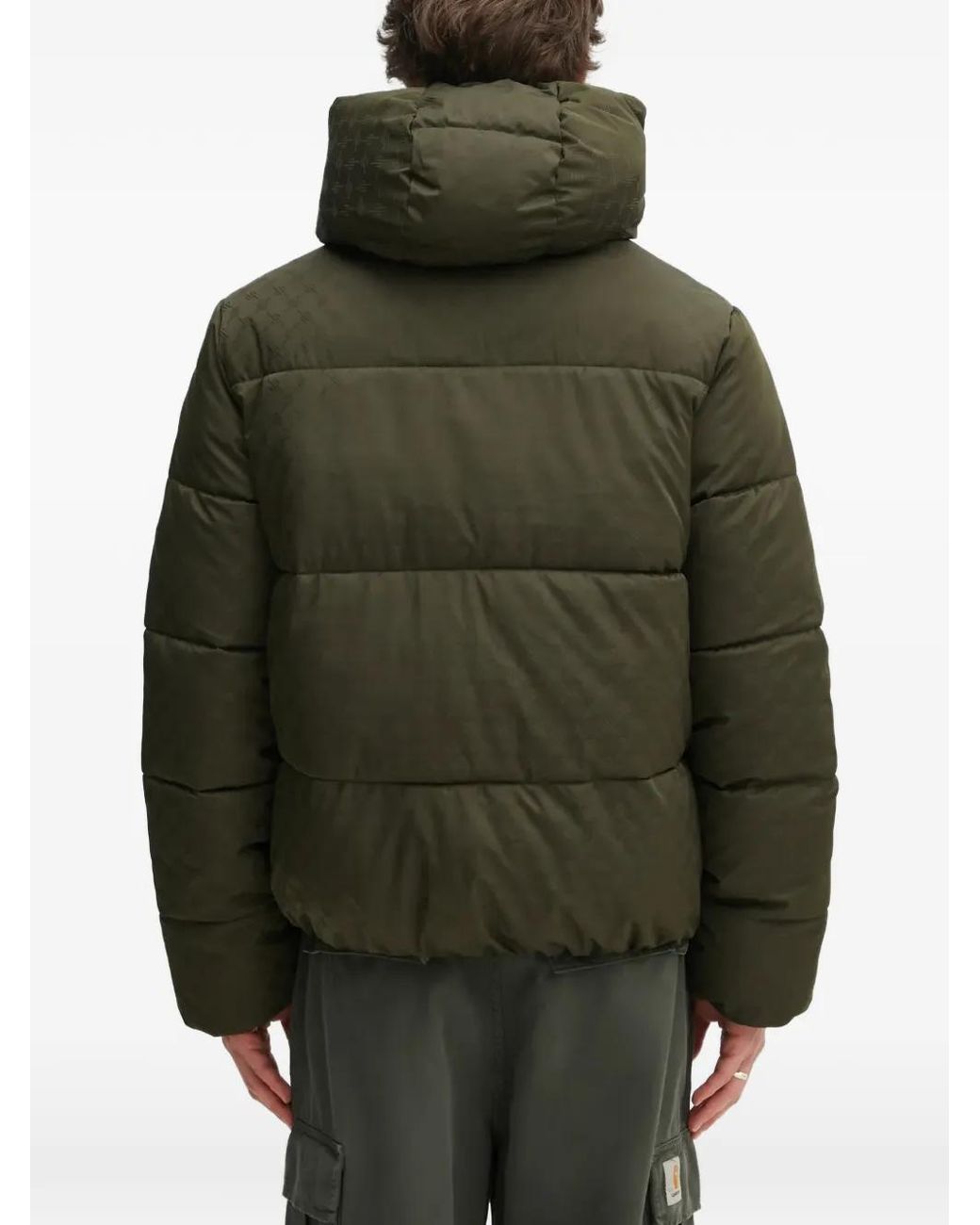 Daily Paper Green Logo-Print Padded Jacket for men
