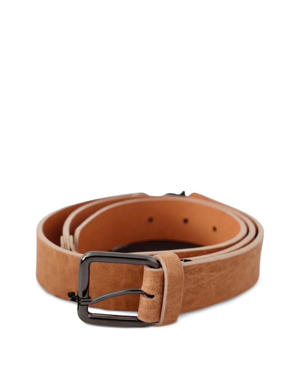CoSTUME NATIONAL Brown Buckle-Fastening Leather Belt