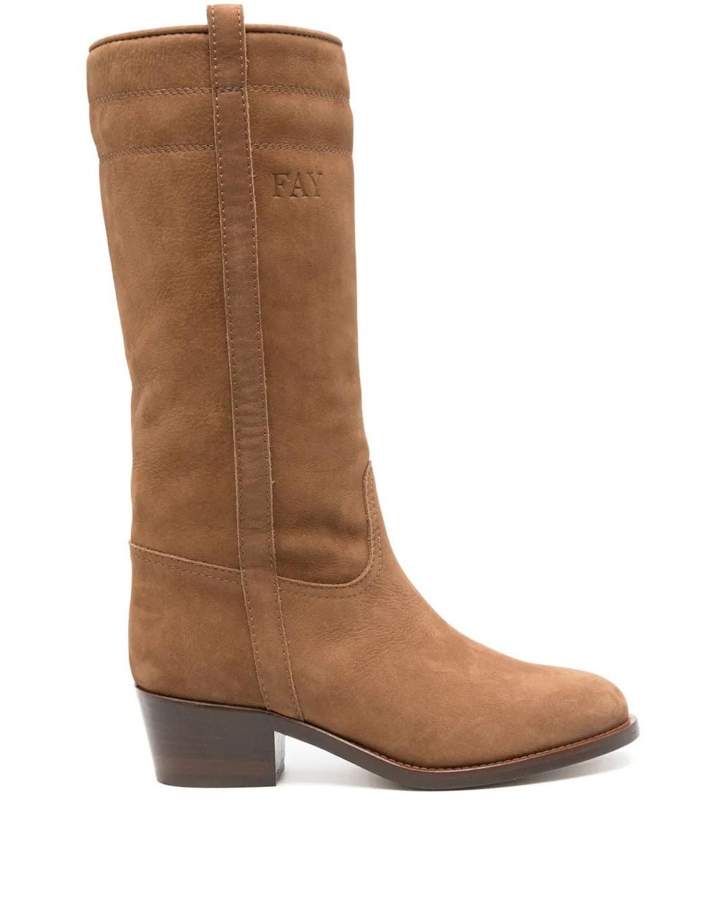 Fay Brown 45Mm Suede Boots