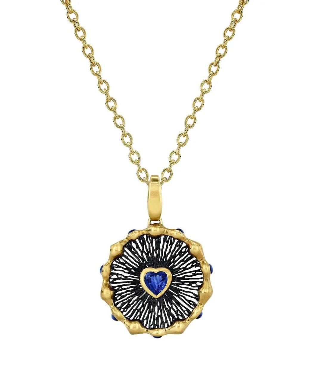 VRAM Metallic Hypha Sapphire Necklace