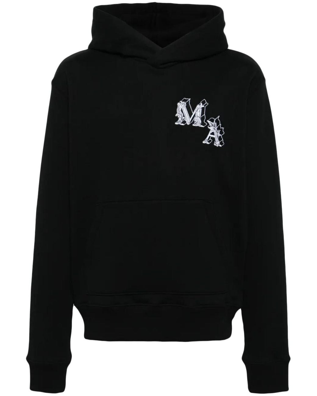 Amiri Black Angel Cotton Hoodie for men