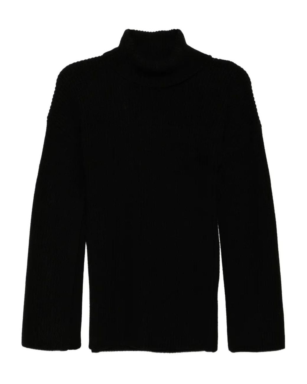 Totême Black Turtleneck Sweater