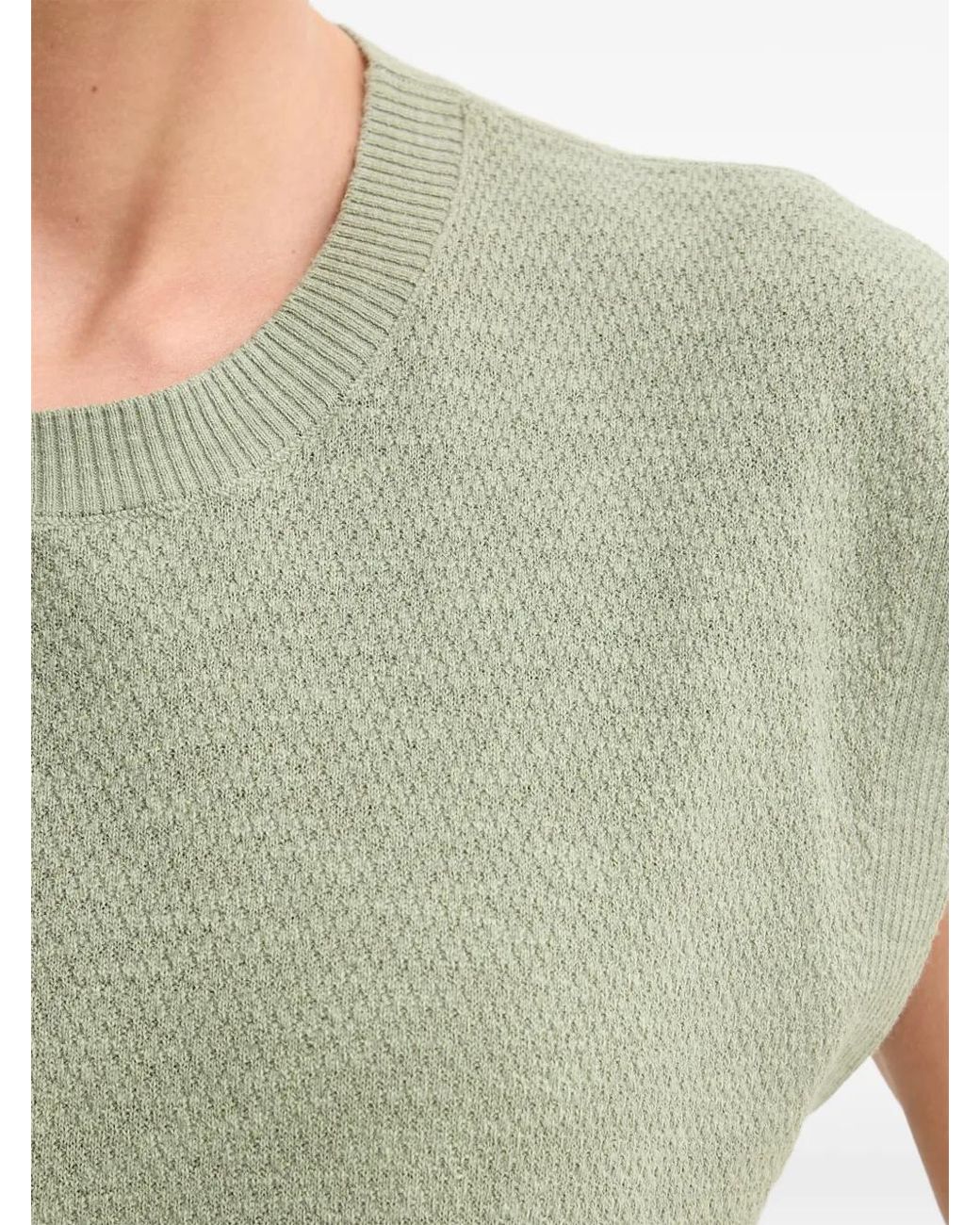 Chaleco Con Ribete De Canalé Benetton de color Gray