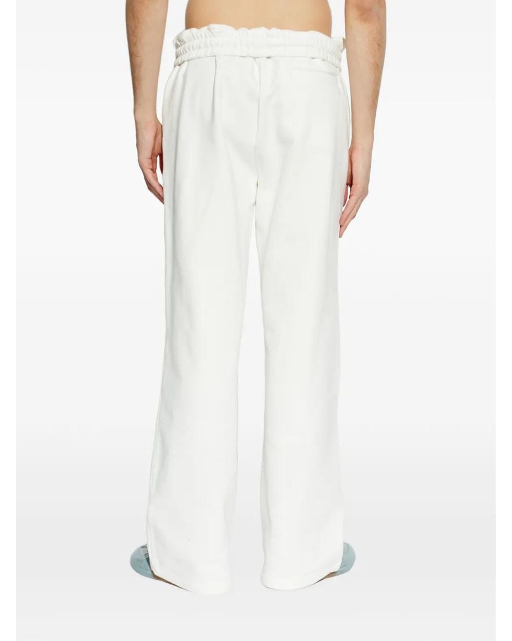 M I S B H V White Logo-Print Track Pants for men