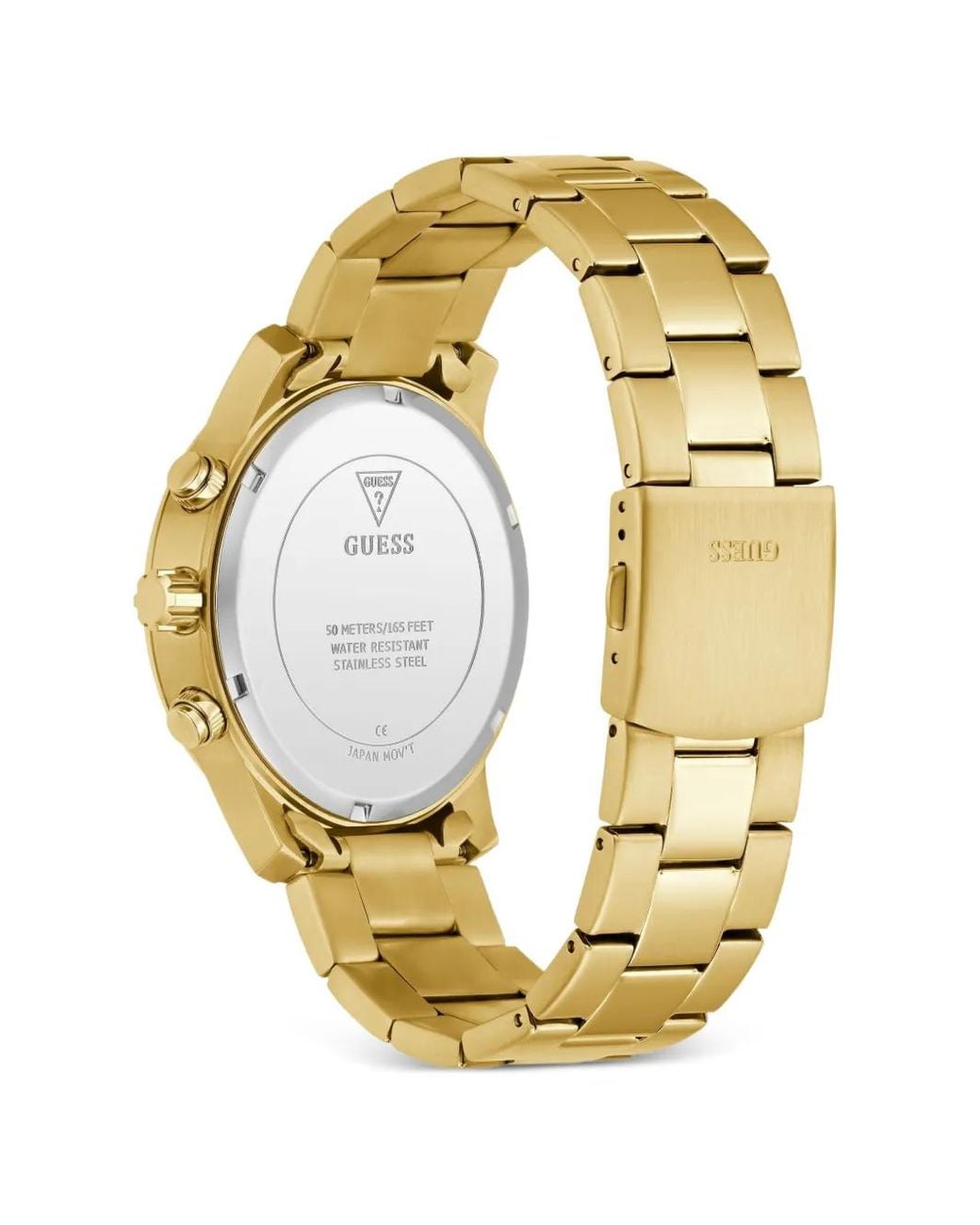 Guess Metallic Montre En Acier Inoxydable 44 Mm for men