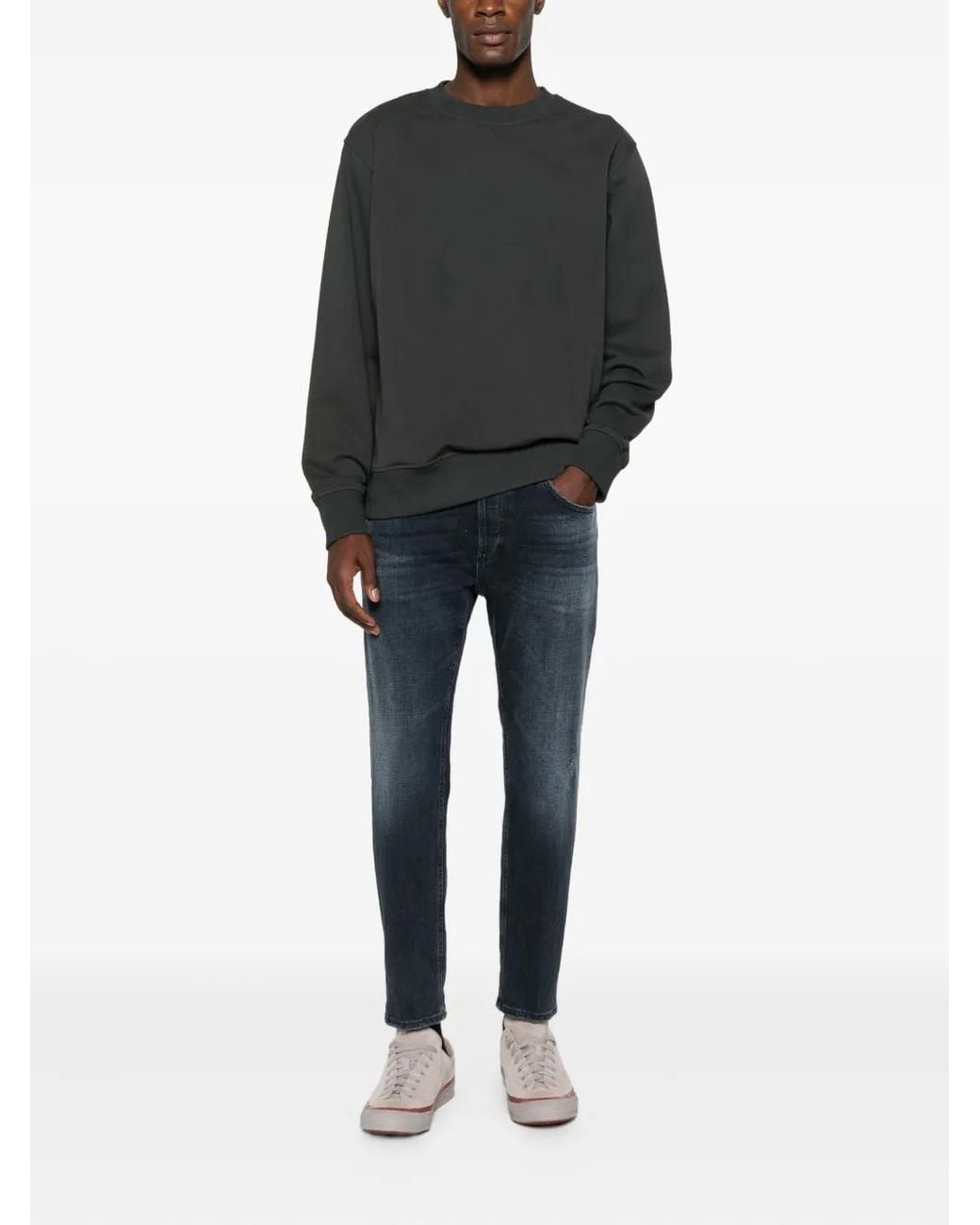 Dondup Blue Distressed-Effect Jeans for men