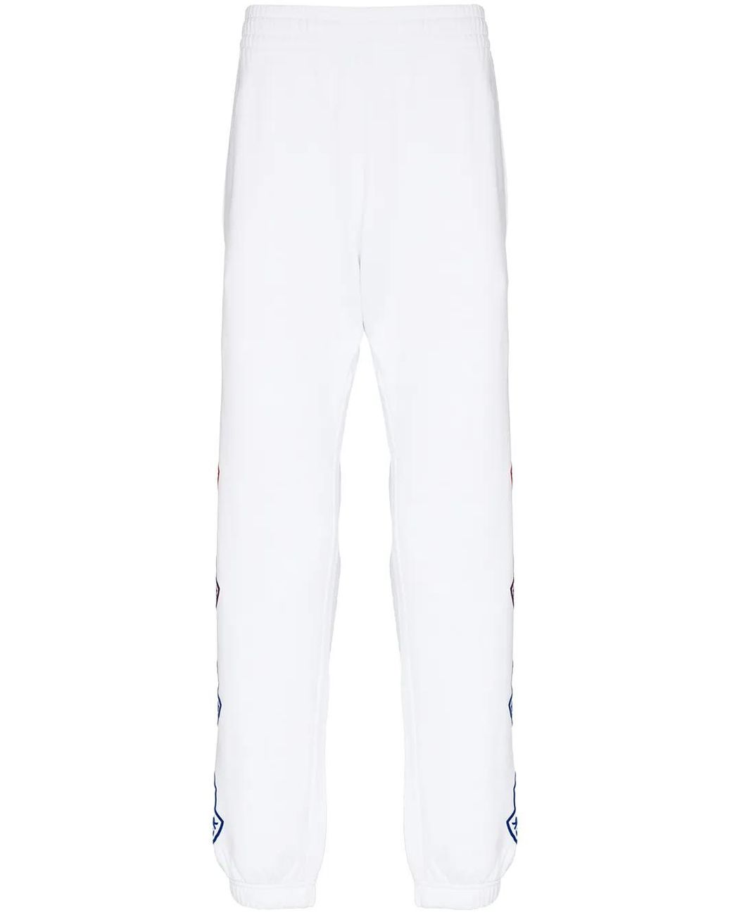 Moncler White Side Logo-Print Track Pants for men