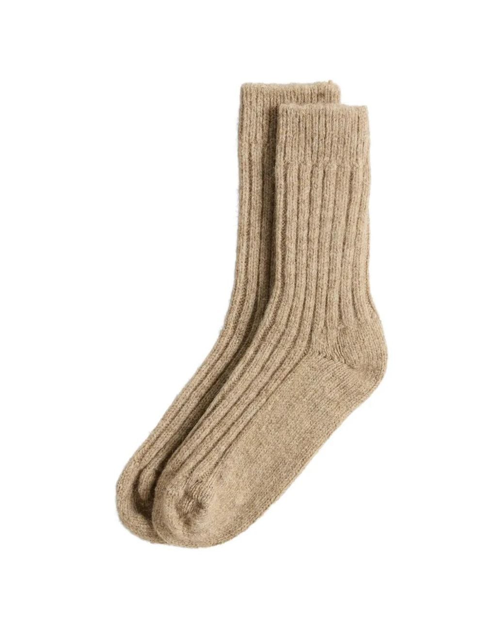 Woolrich Natural Ribbed-Knit Socks