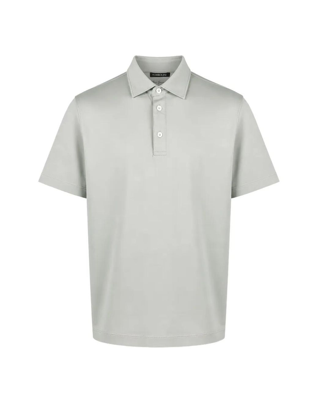 Tombolini Gray Short-Sleeve Polo Shirt for men