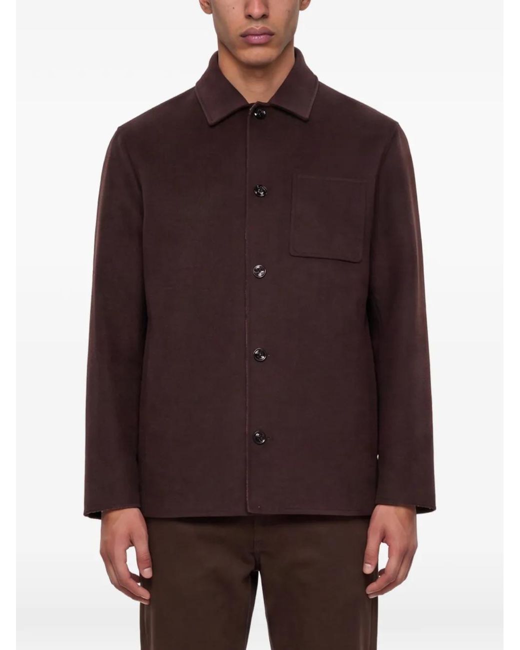Kiton Red Veste Boutonnée À Poches Plaquées for men