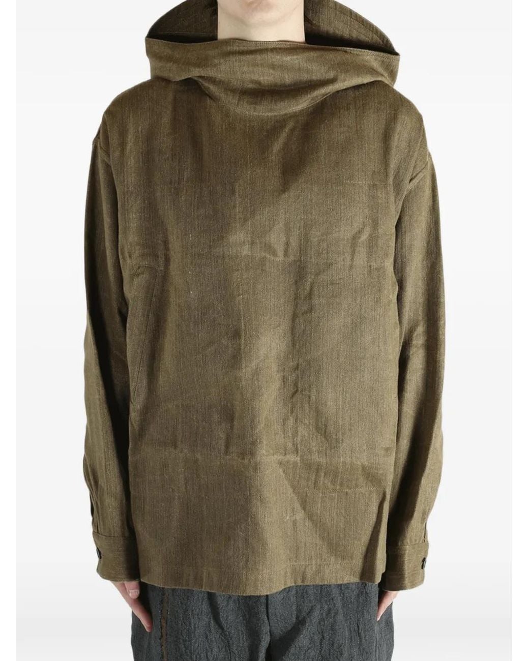 Uma Wang Green Justo Hooded Jacket for men