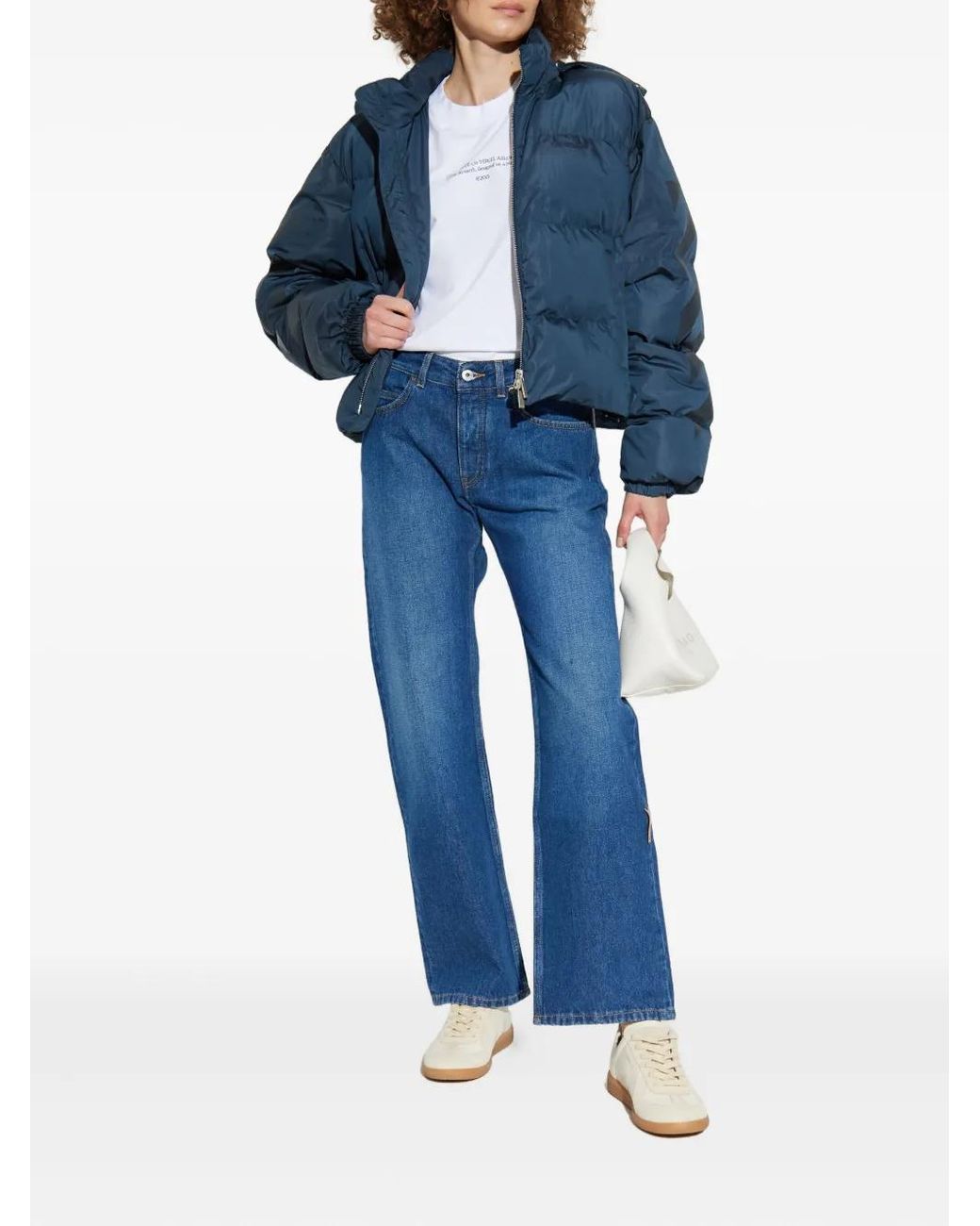 Off-White c/o Virgil Abloh Blue Puffer Jacket