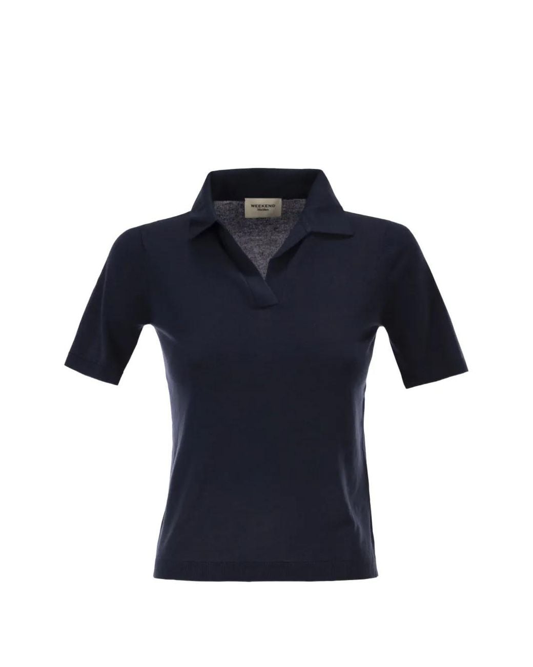 Weekend by Maxmara Blue Short-Sleeve V-Neck T-Shirt