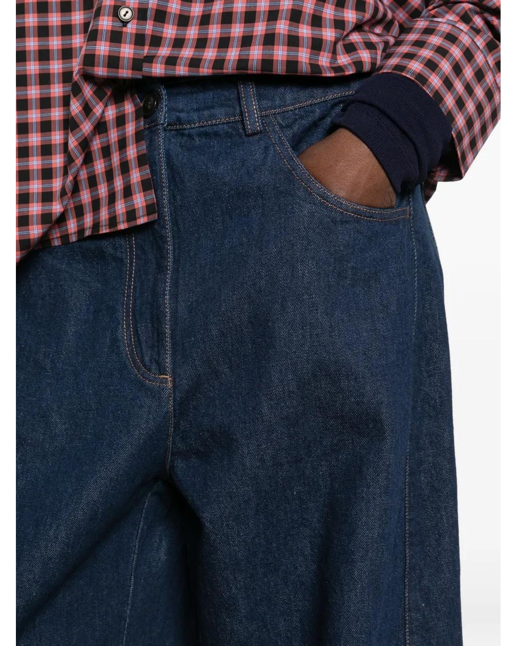 Vaqueros Estilo Baggy Cordera de color Blue