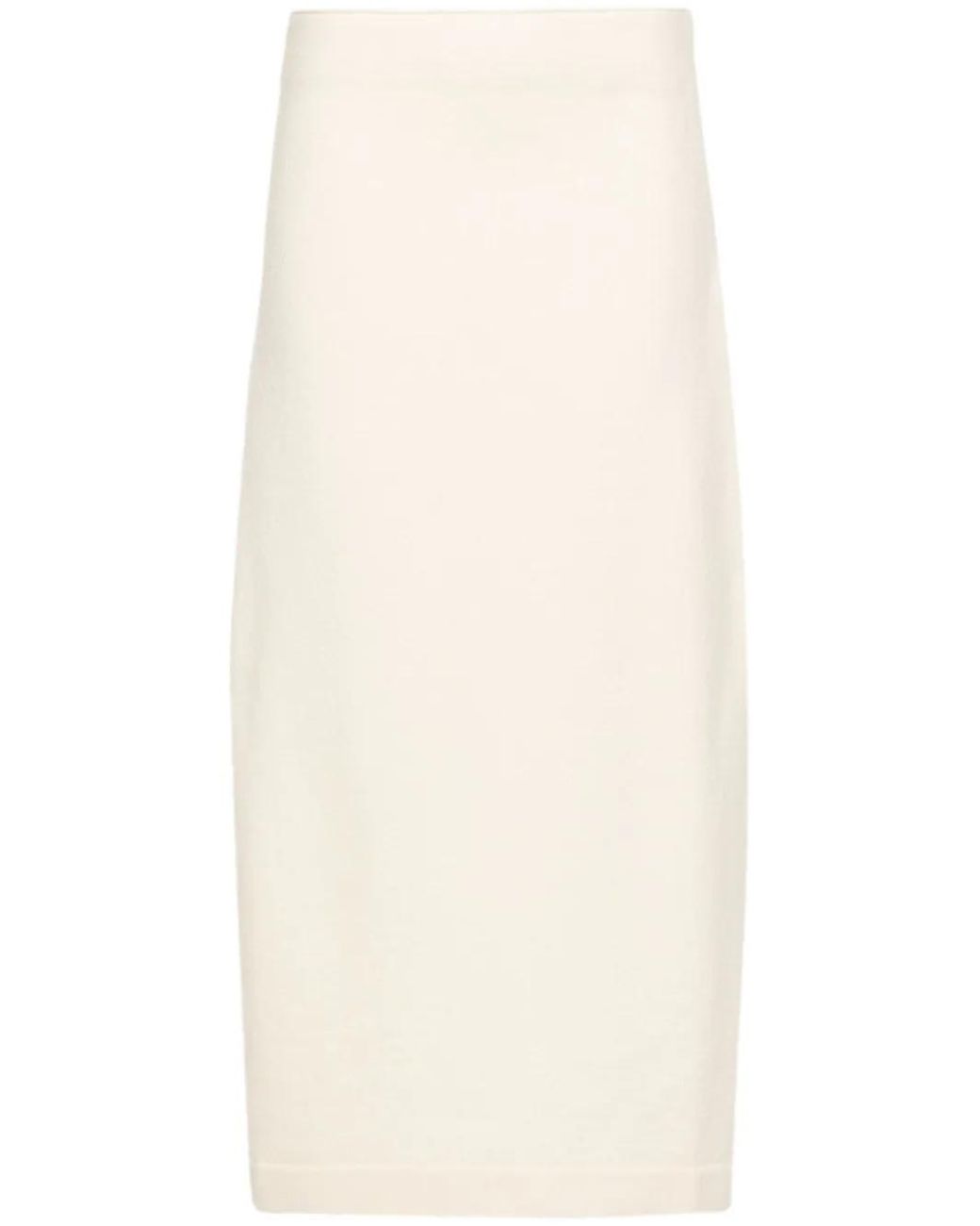 Jil Sander Wollen Rok in het White