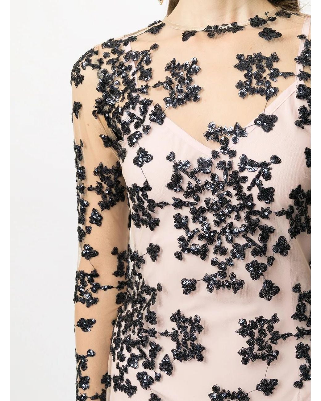 Macgraw White Cavalleri Sequinned Dress