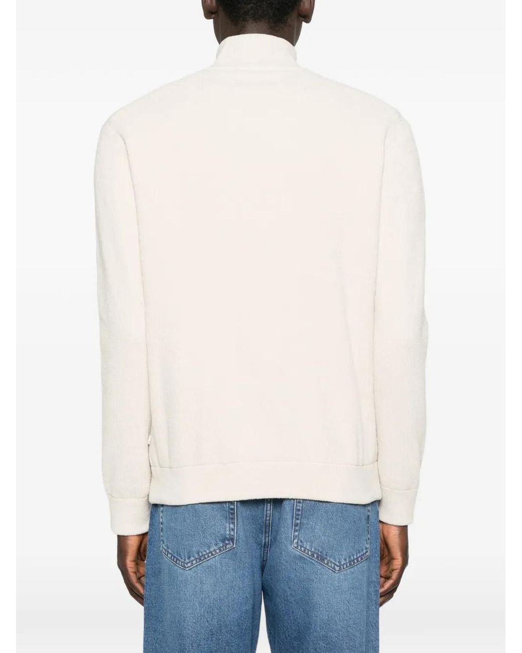 NN07 White Pull Danny À Col Zippé for men