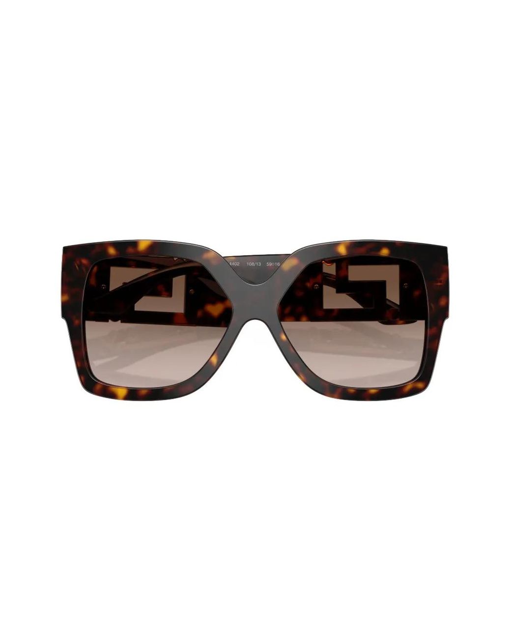 Versace Brown Medusa-Plaque Oversized-Frame Sunglasses