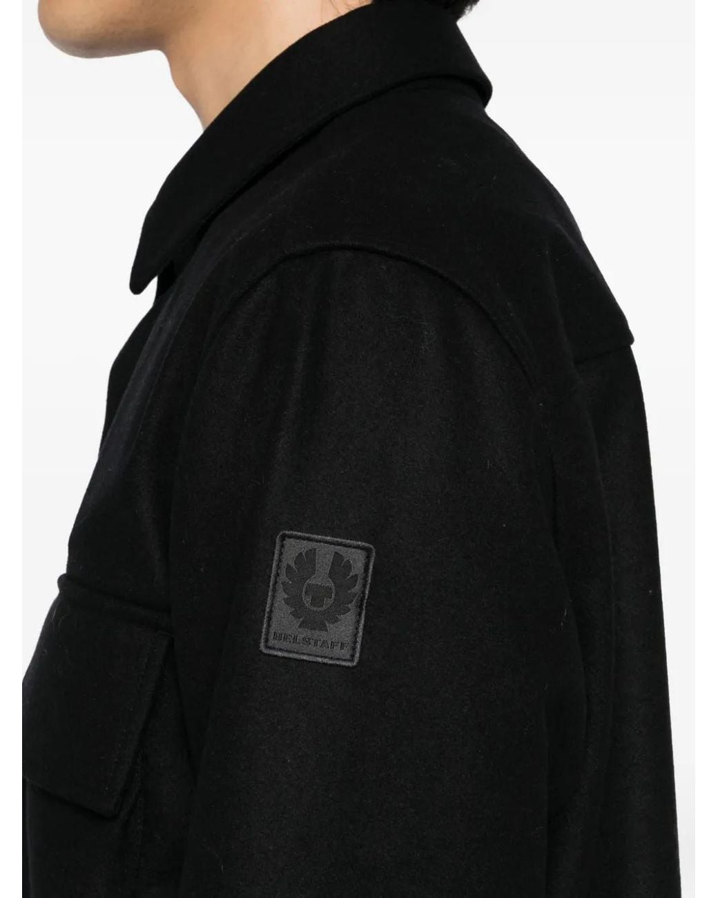 Veste À Patch Logo Belstaff pour homme en coloris Black
