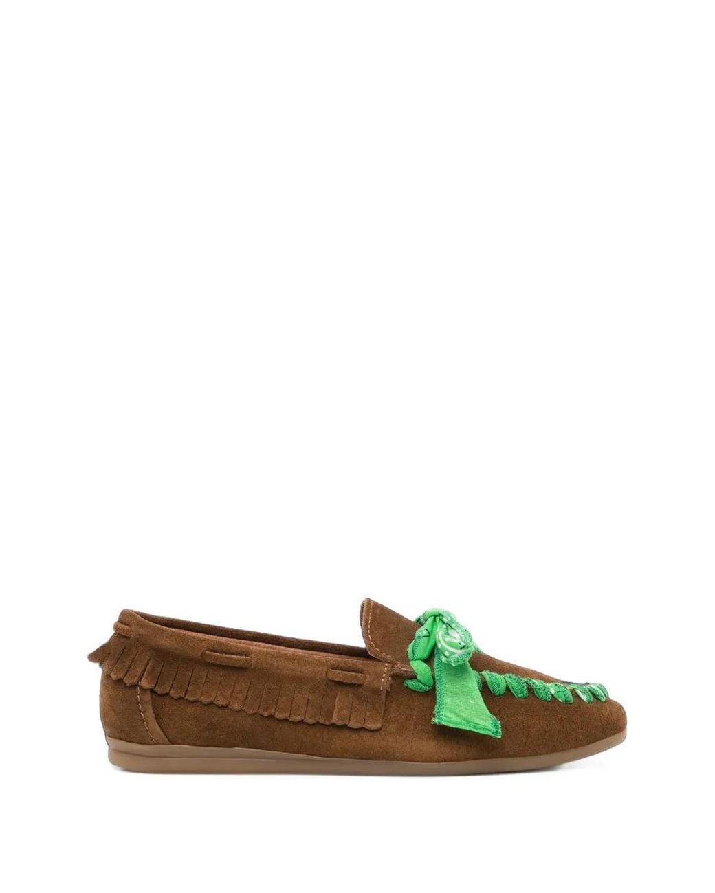 Toral Shoes Green Dalma Loafers