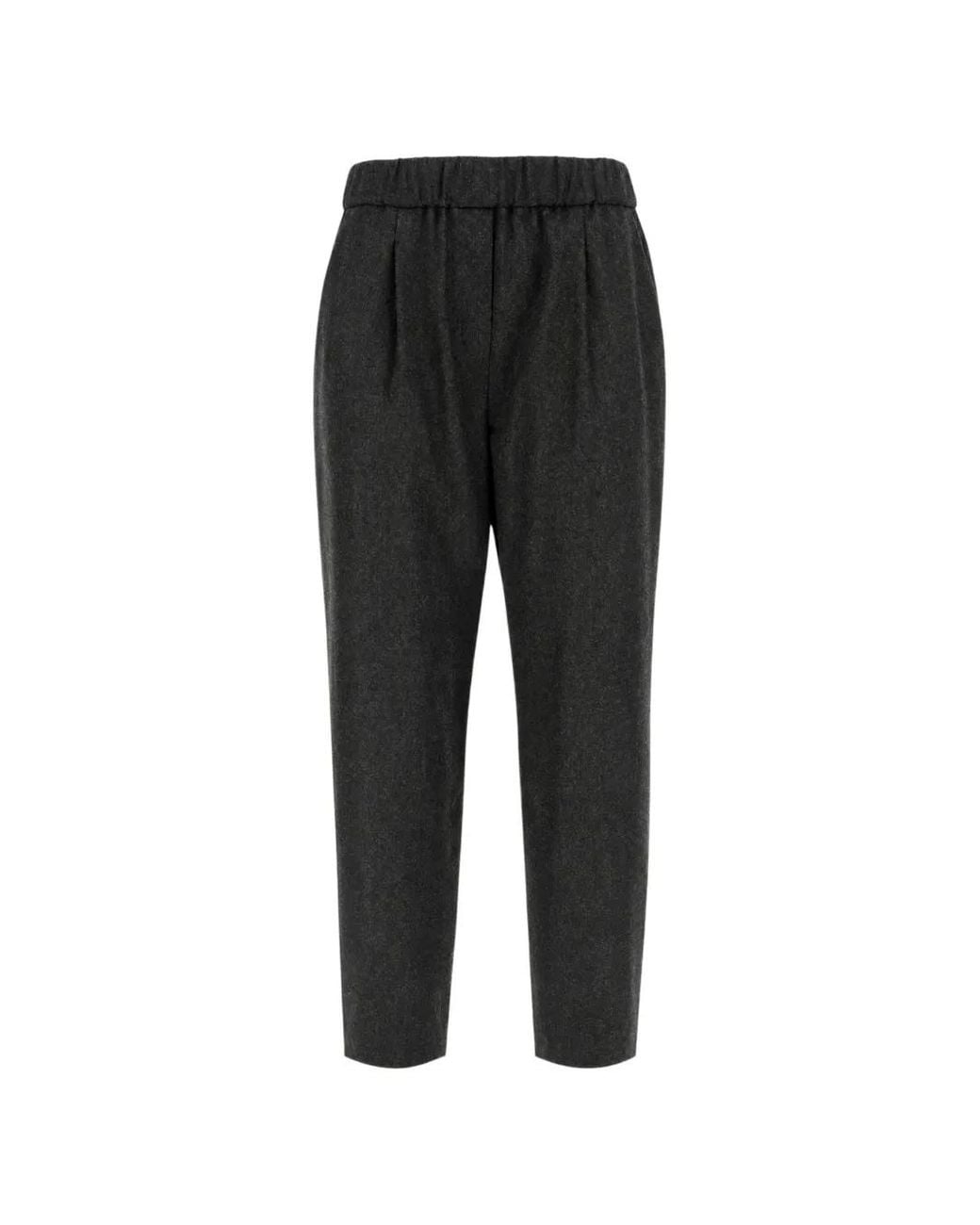 Giorgio Armani Black Elasticated-Waist Track Pants