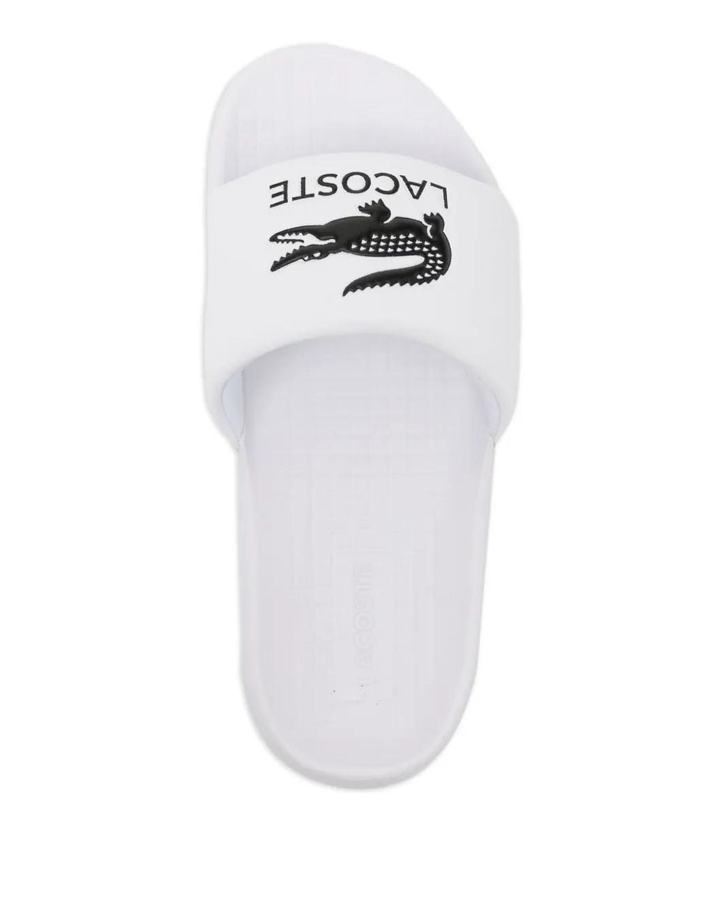 Lacoste White Serve Slides