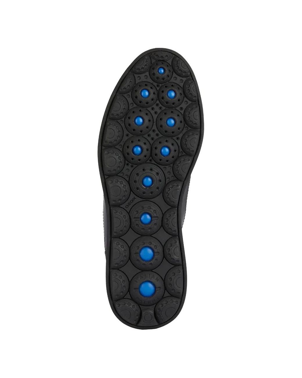Geox Blue Spherica Ec12 Lace-Up Panelled Sneakers for men