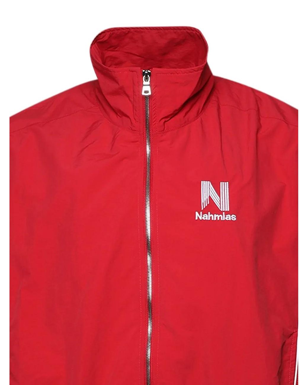 NAHMIAS Red Logo-Print Track Jacket for men