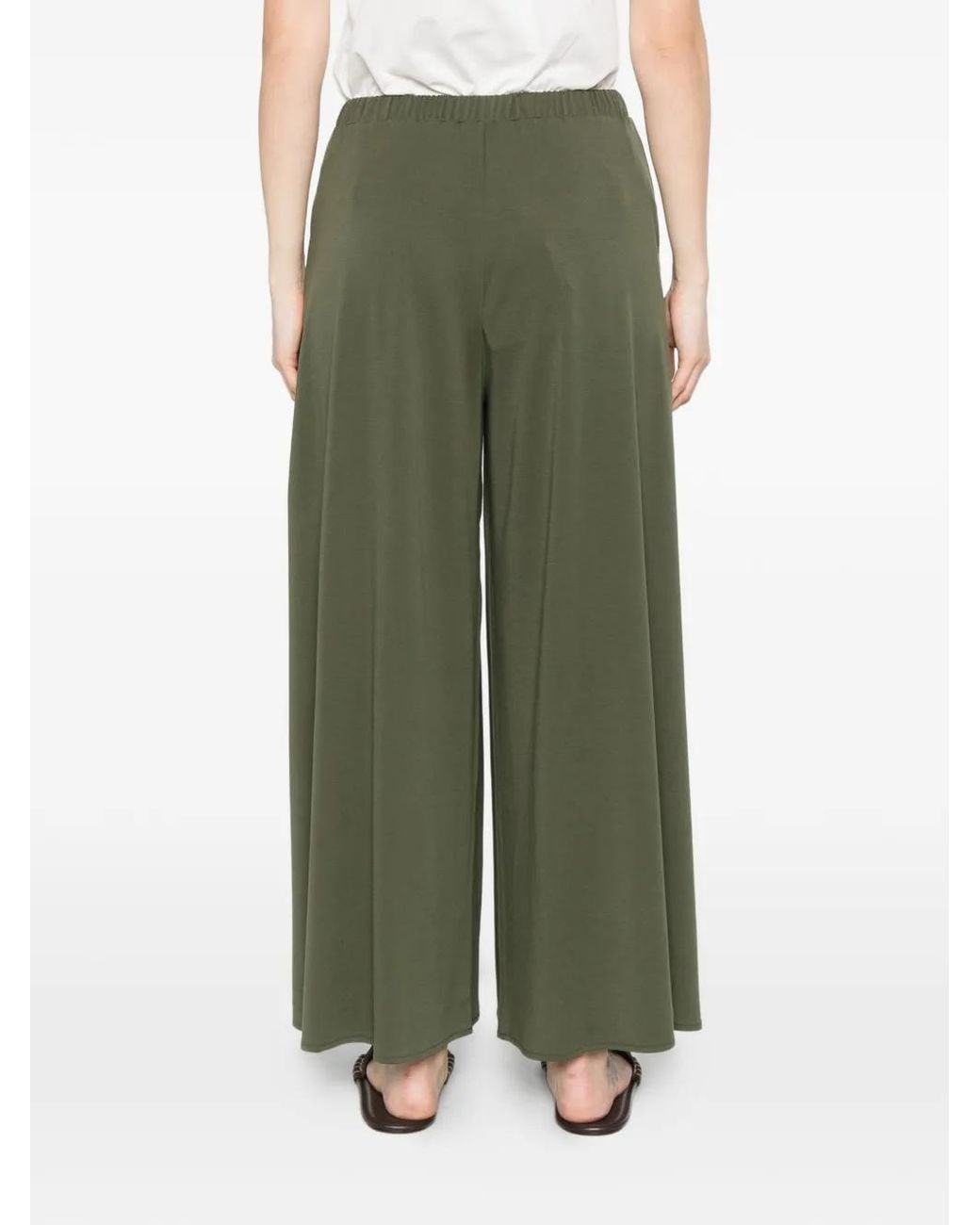 Max Mara Palazzo Plooibroek in het Green