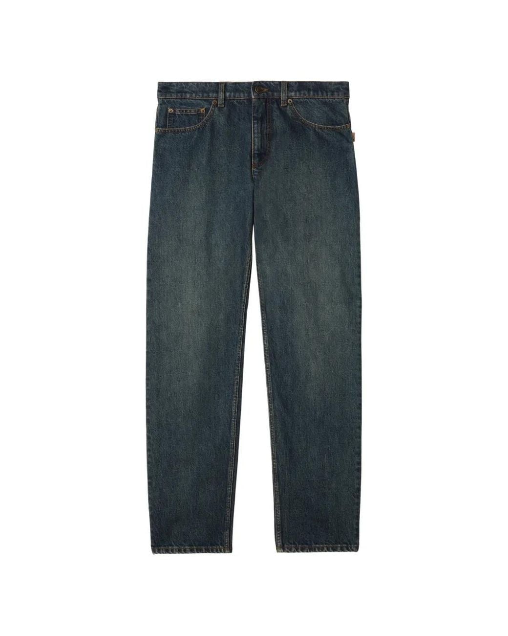 Burberry Gray Straight Jeans for men