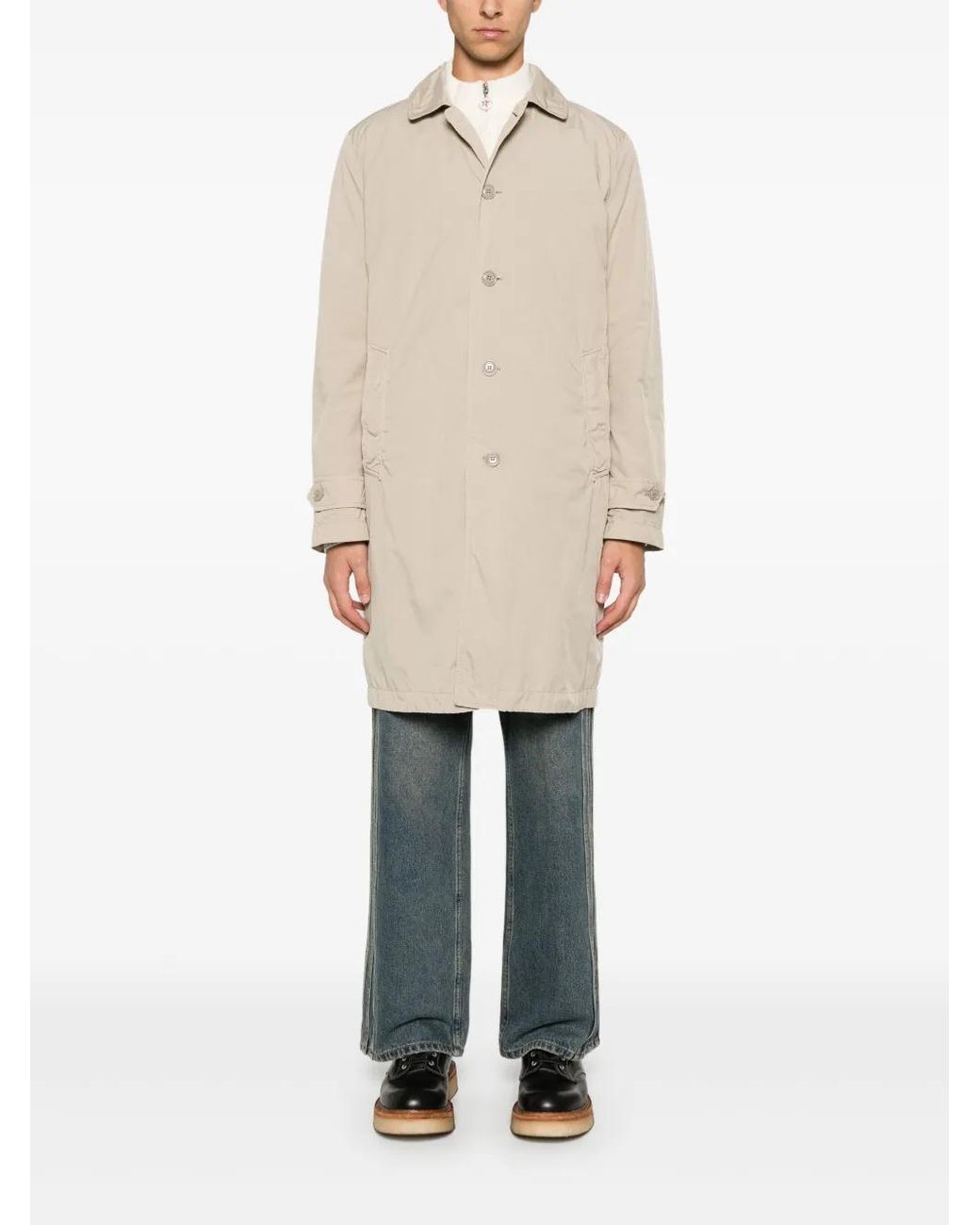 Aspesi Natural Vodka Trench Coat for men