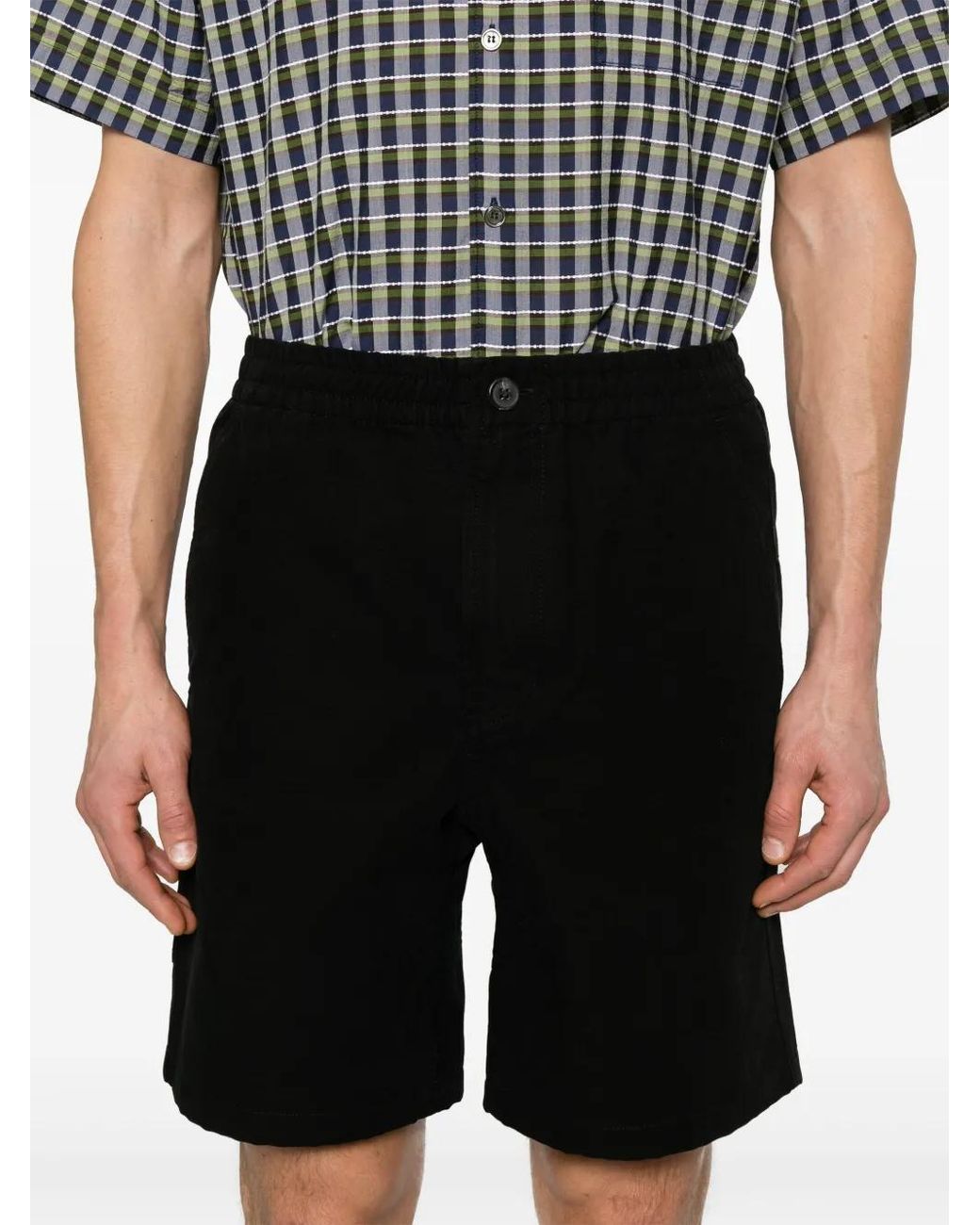 A.P.C. Black Cotton Shorts for men