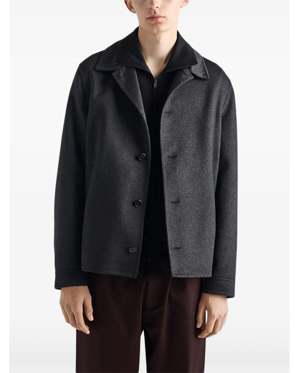 Prada Jack Met Rits En Logo in het Black voor heren