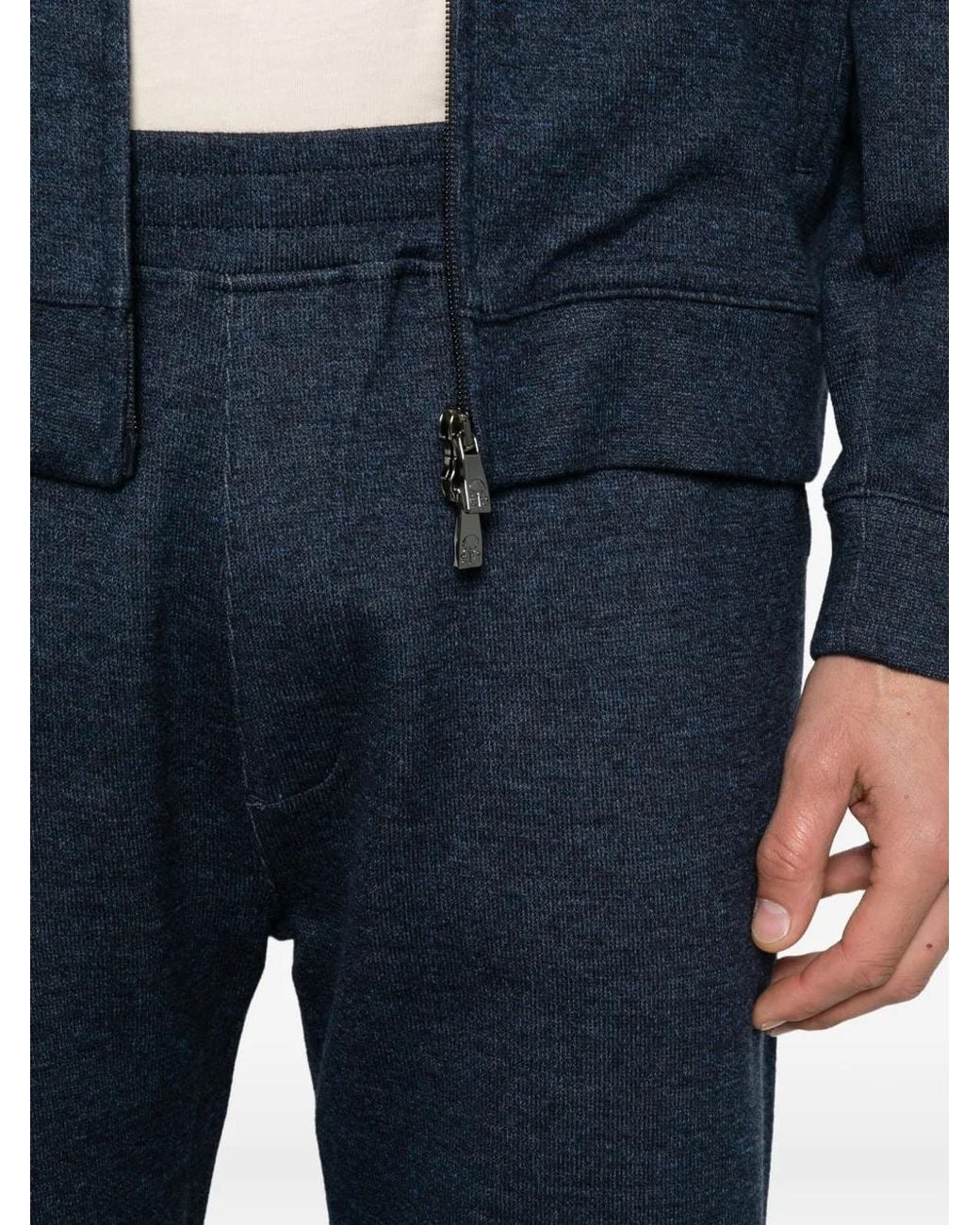 Corneliani Blue Straight-Leg Track Pants for men