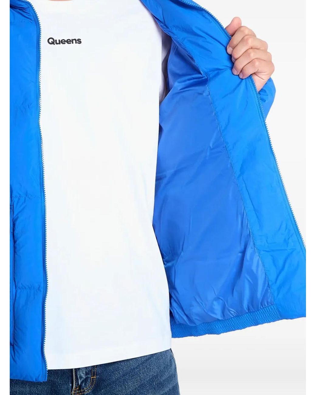 Adidas Blue Down Puffer Jacket for men