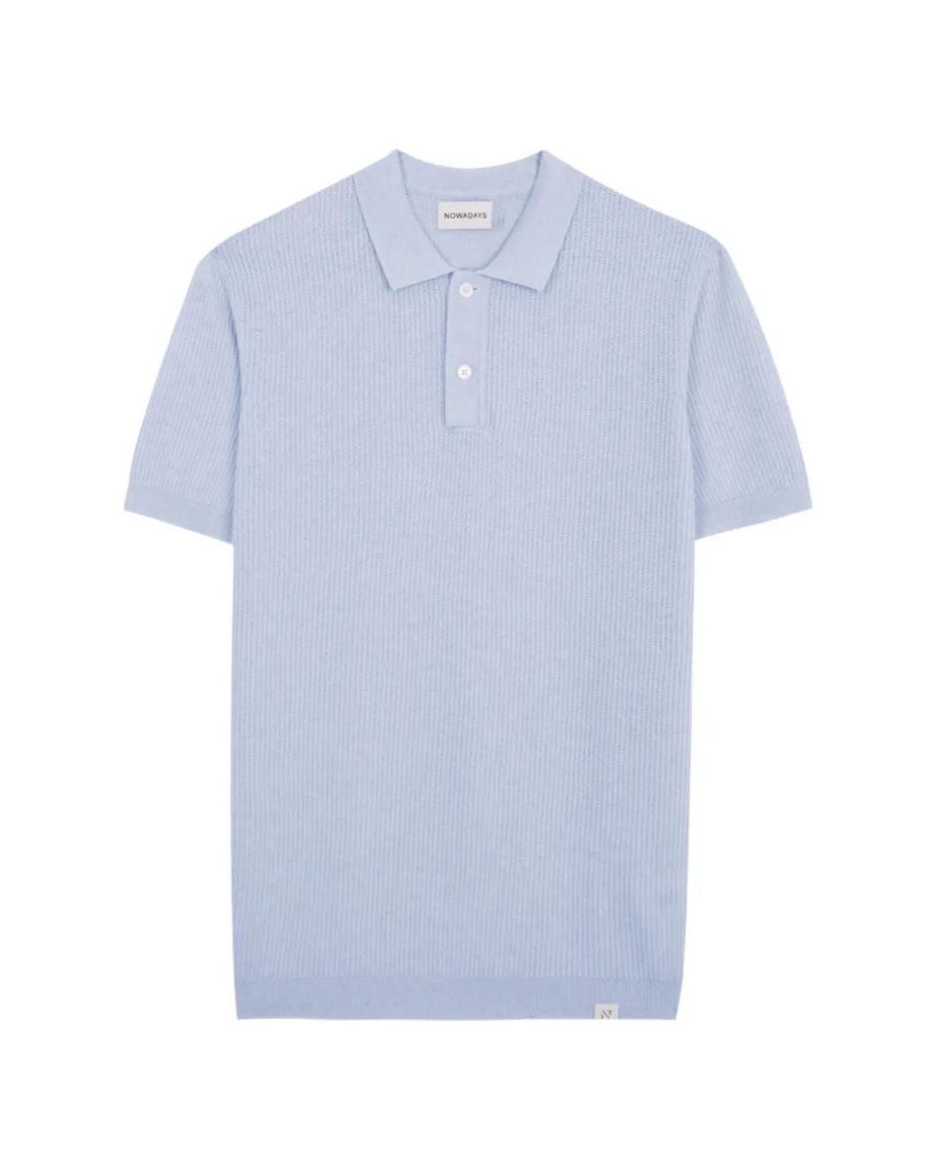 NOWADAYS Blue Polo À Manches Courtes for men