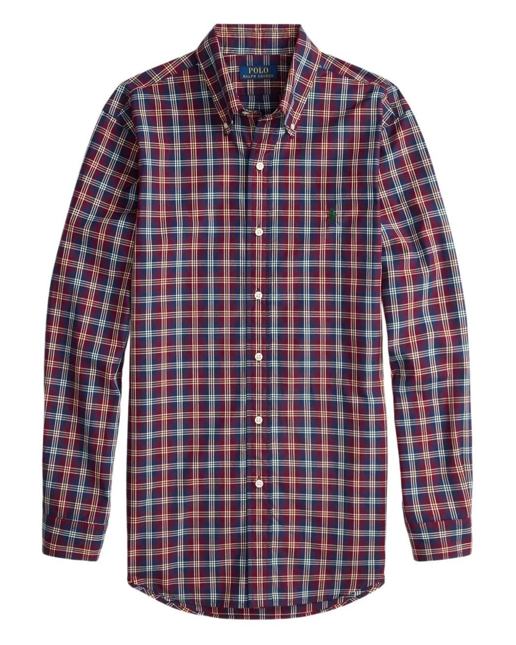 Polo Ralph Lauren Long Sleeve Plaid Shirt in Blue for Men | Lyst UK