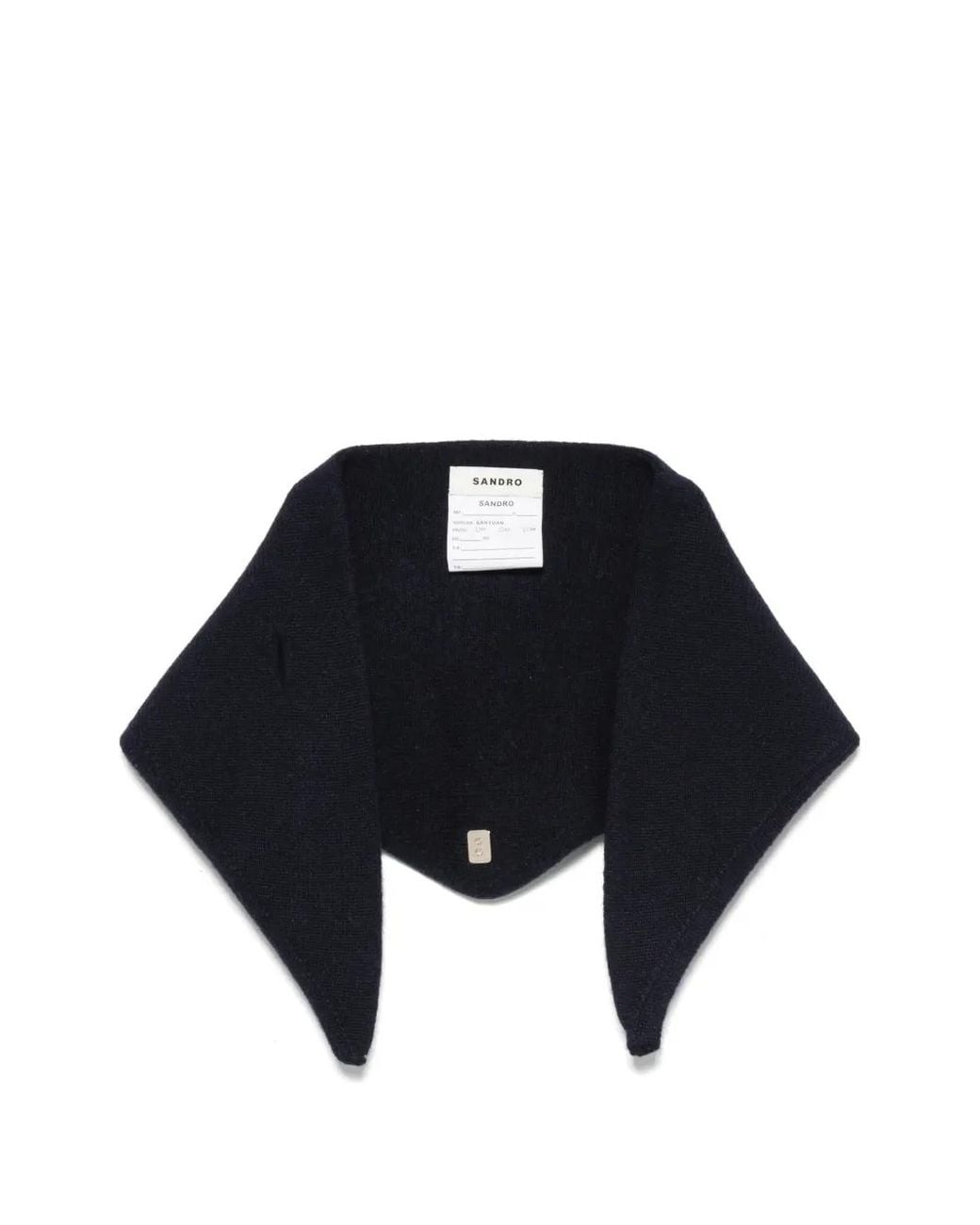 Sandro Blue Triangular-Shape Scarf