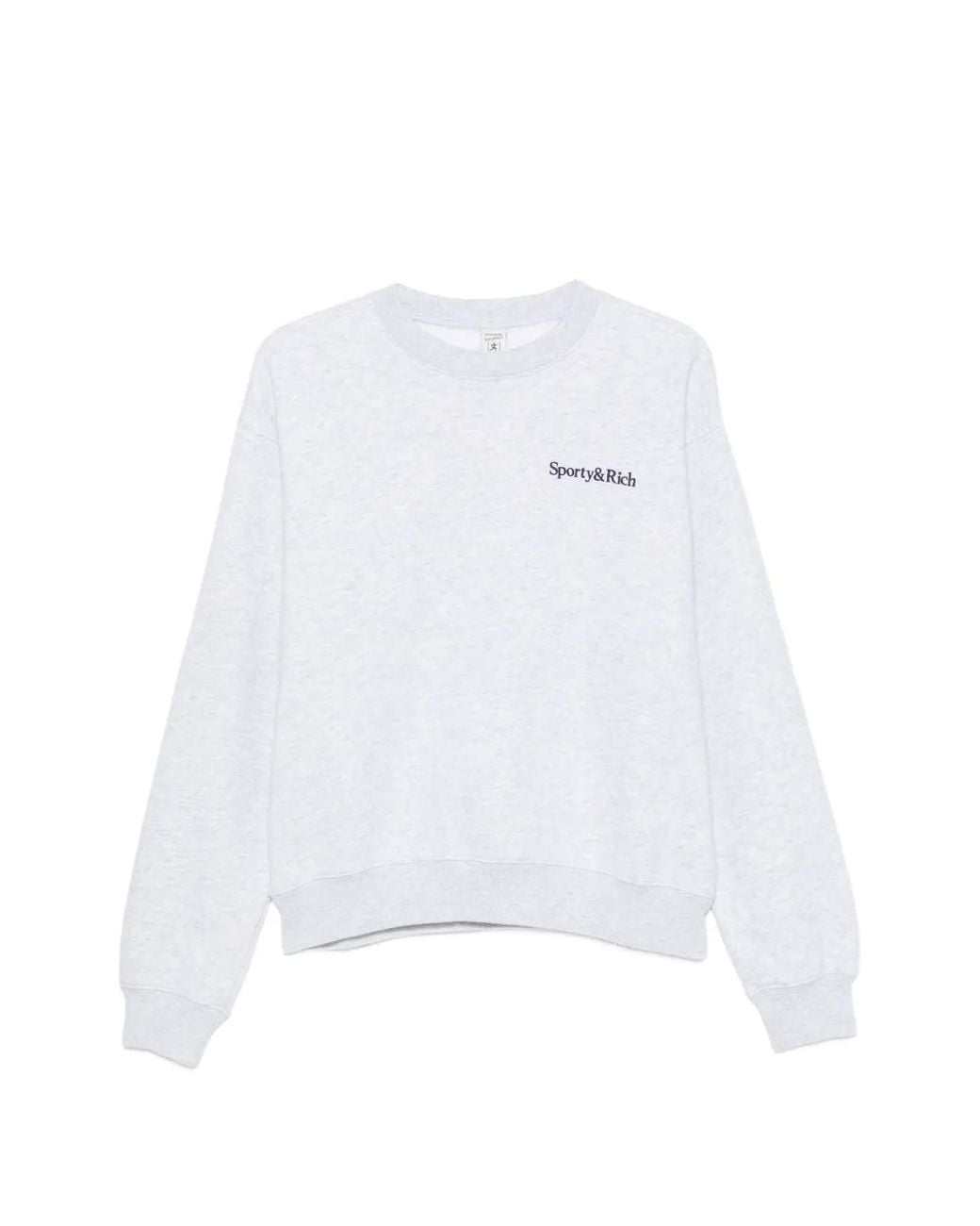 Sporty & Rich White Logo-Embroidered Sweater