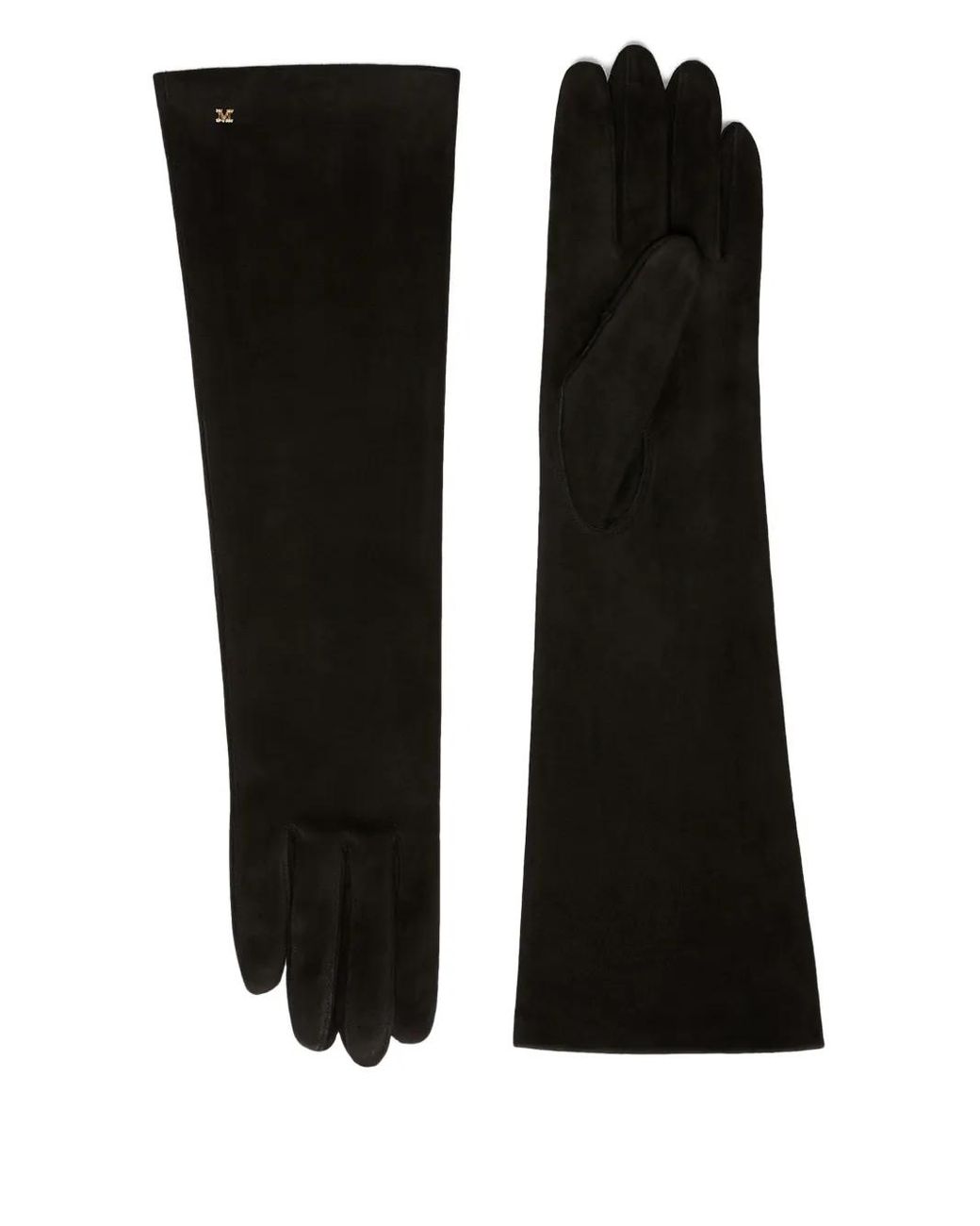 Max Mara Black Afidee Long Gloves