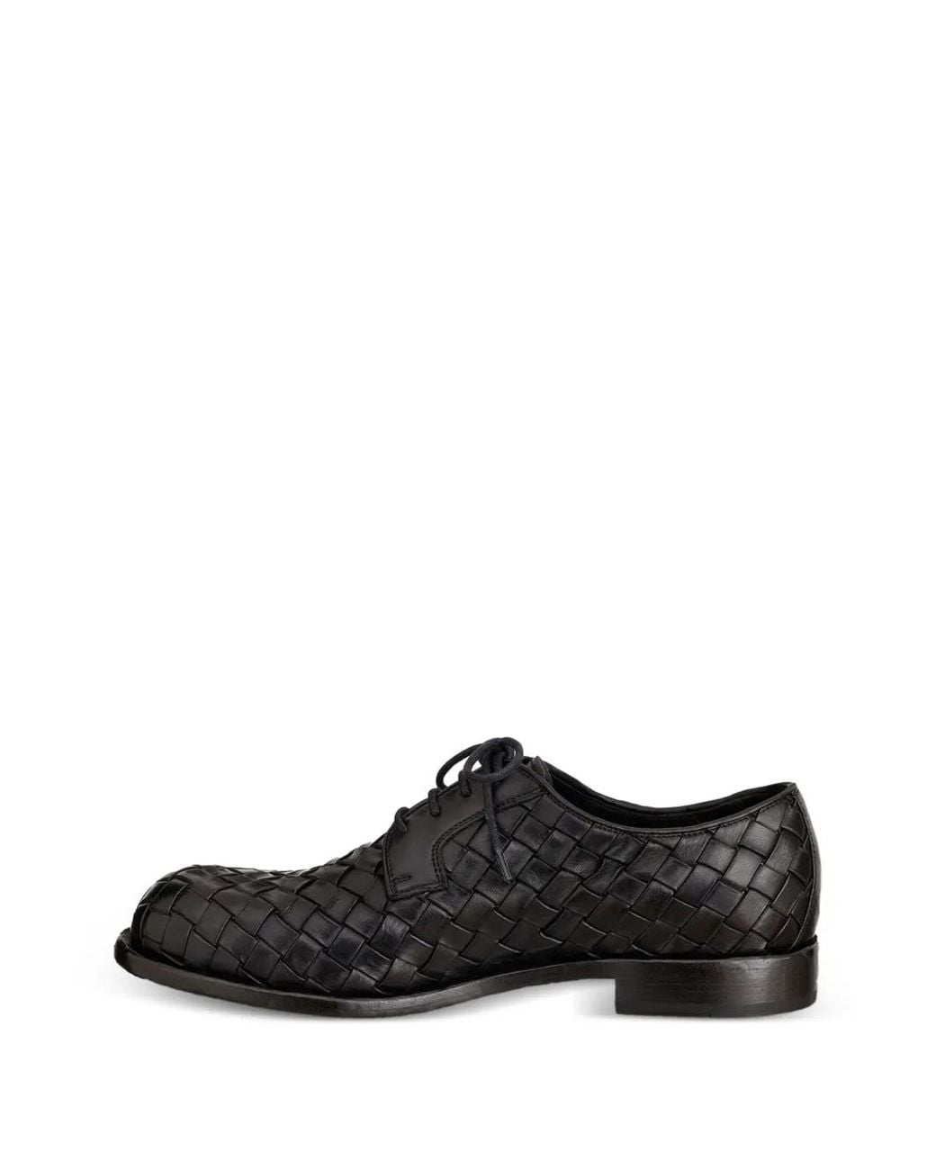 Officine Creative Black Rugged 007 Leather Derby Shoes for men