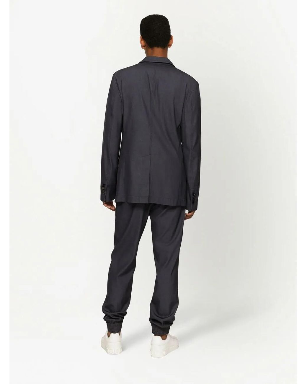 Dolce & Gabbana Blue Portofino Virgin Wool Blazer for men