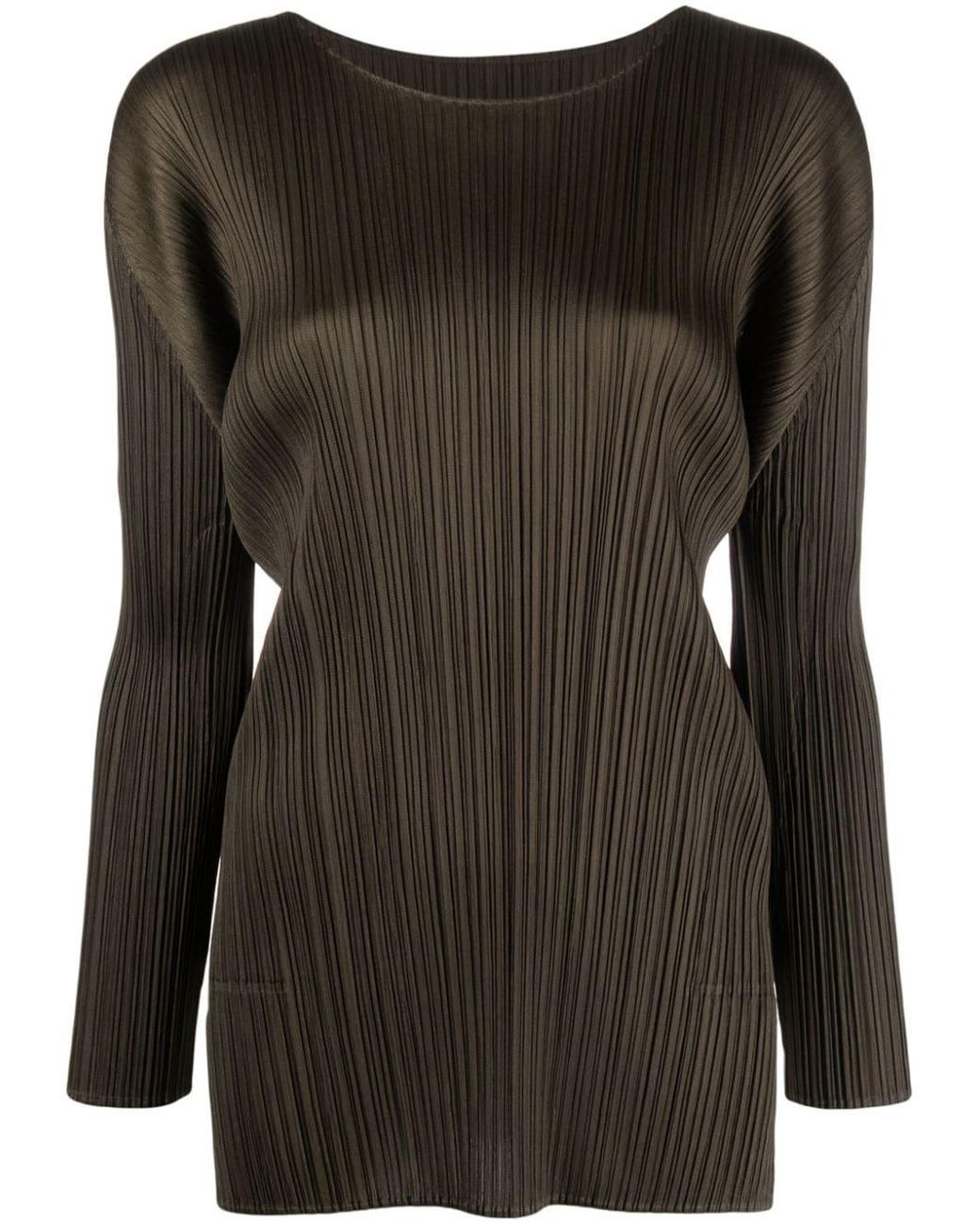Pleats Please Issey Miyake Monthly Colours September Top in Black