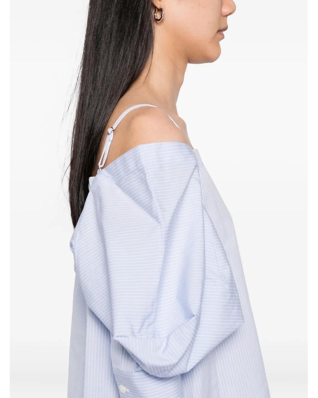 Sacai Gestreepte Top in het Blue
