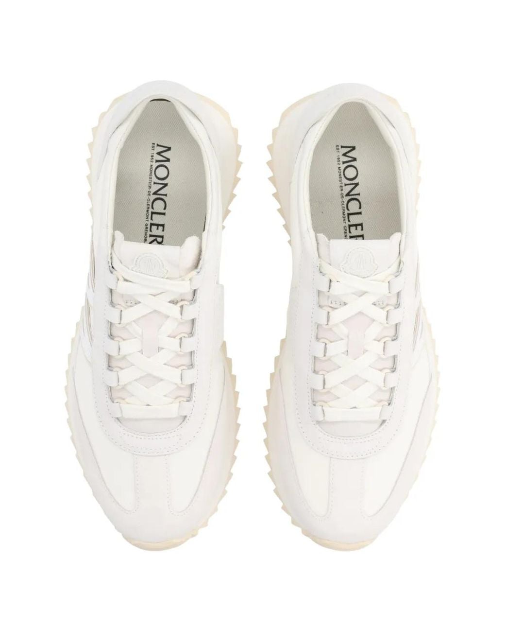 Moncler White Pacey2 Low-Top Sneakers for men