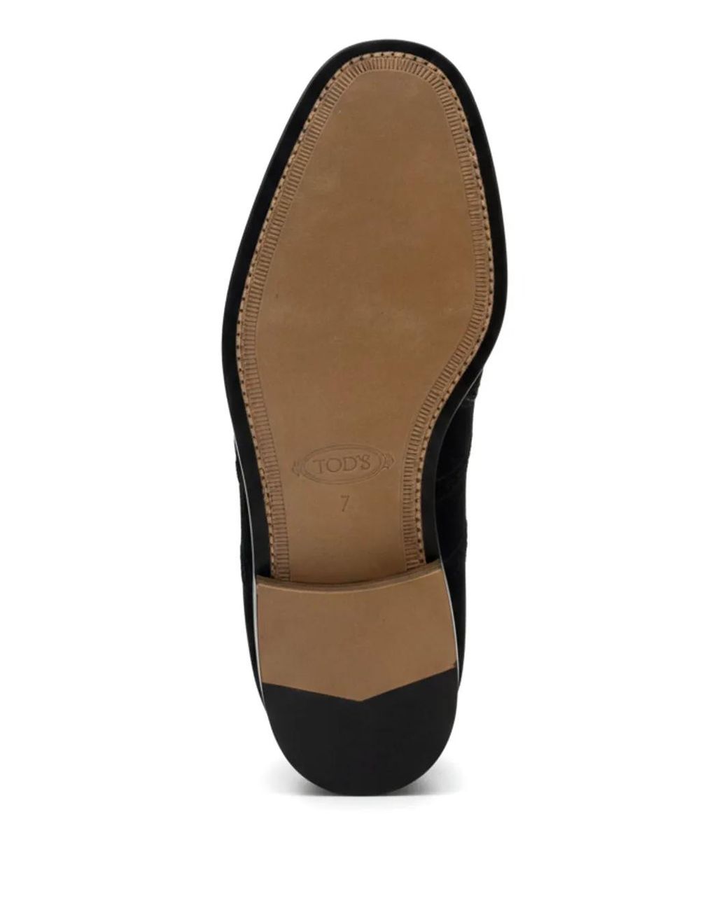 Tod's Black Leather Brogues for men