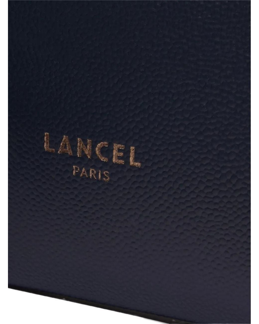 Lancel Blue Zip-Fastening Leather Clutch for men