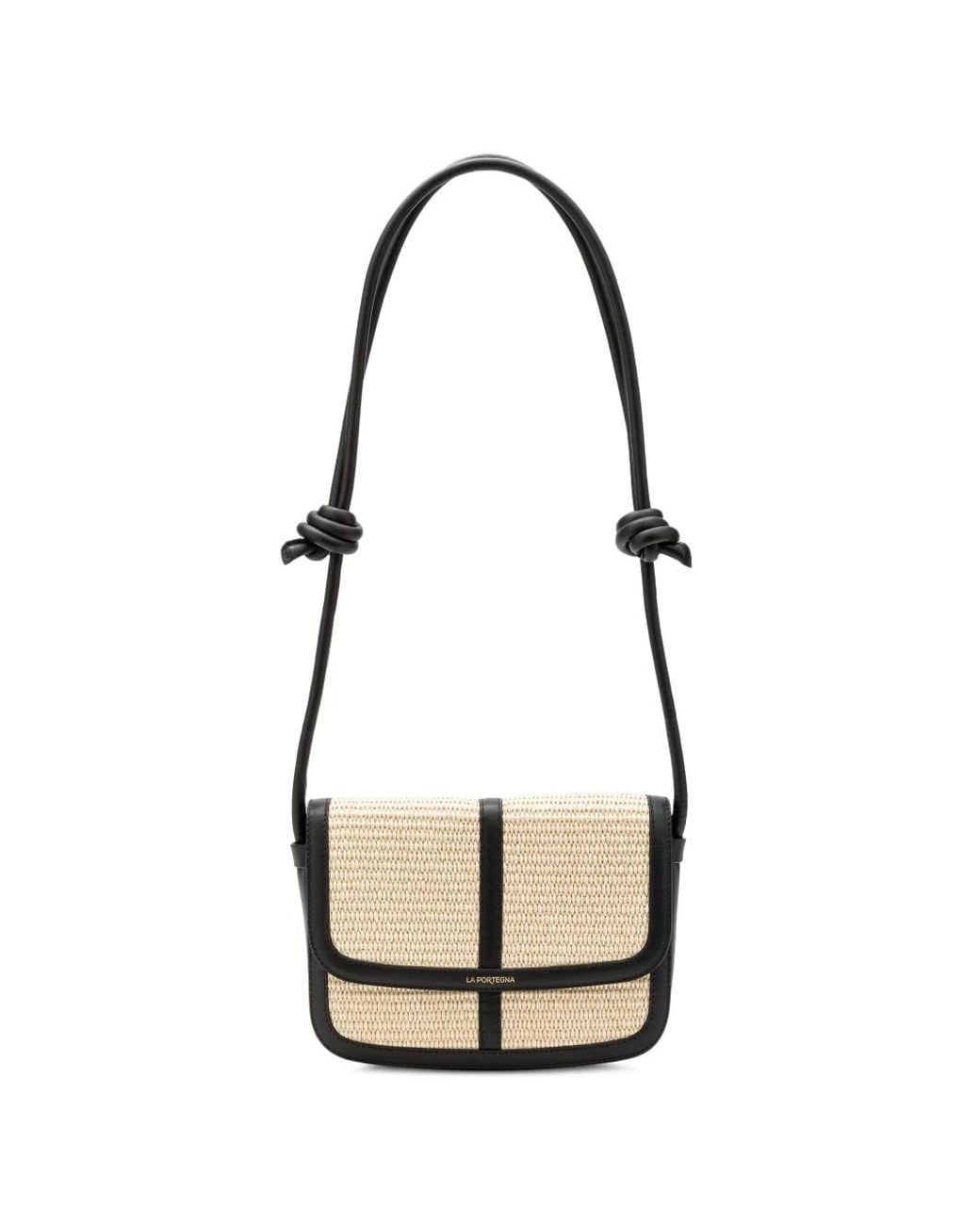 La Portegna White Lucía Yute Shoulder Bag