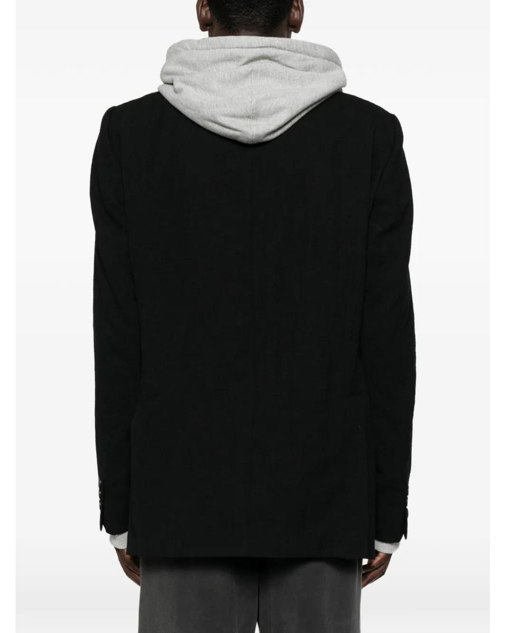 Maison Mihara Yasuhiro Black Triple Layered Jacket for men